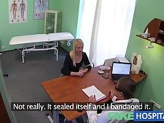 FakeHospital Doctors cock heals X squirting blondes black-and-blue mark